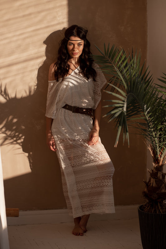 Bohemian Lace Maxi Dress